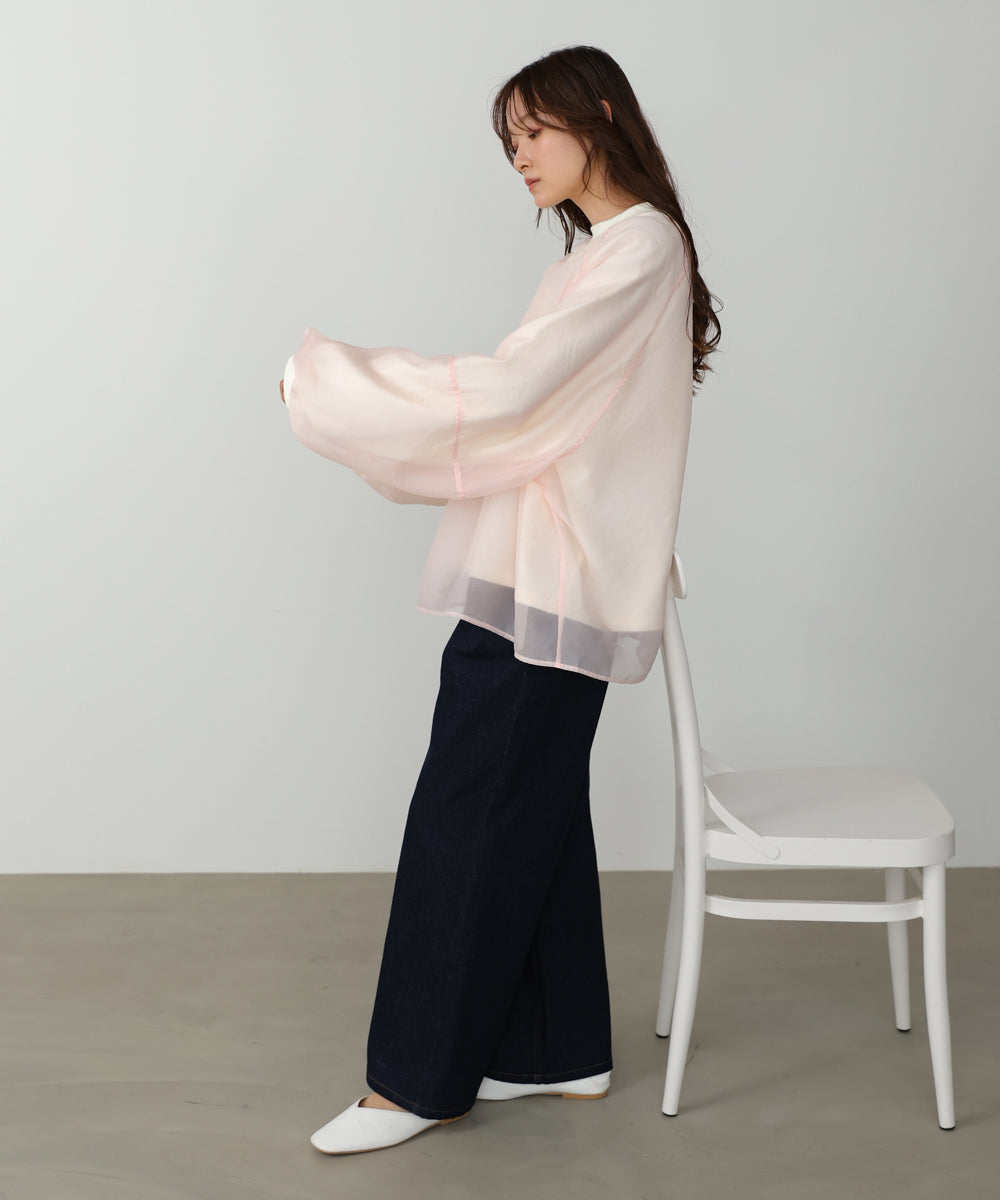 シアーレイヤード裏毛スウェット