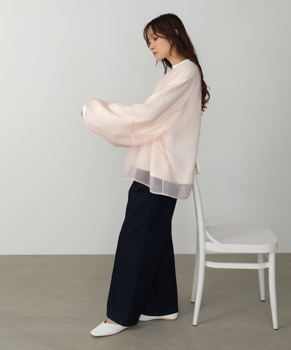 シアーレイヤード裏毛スウェット