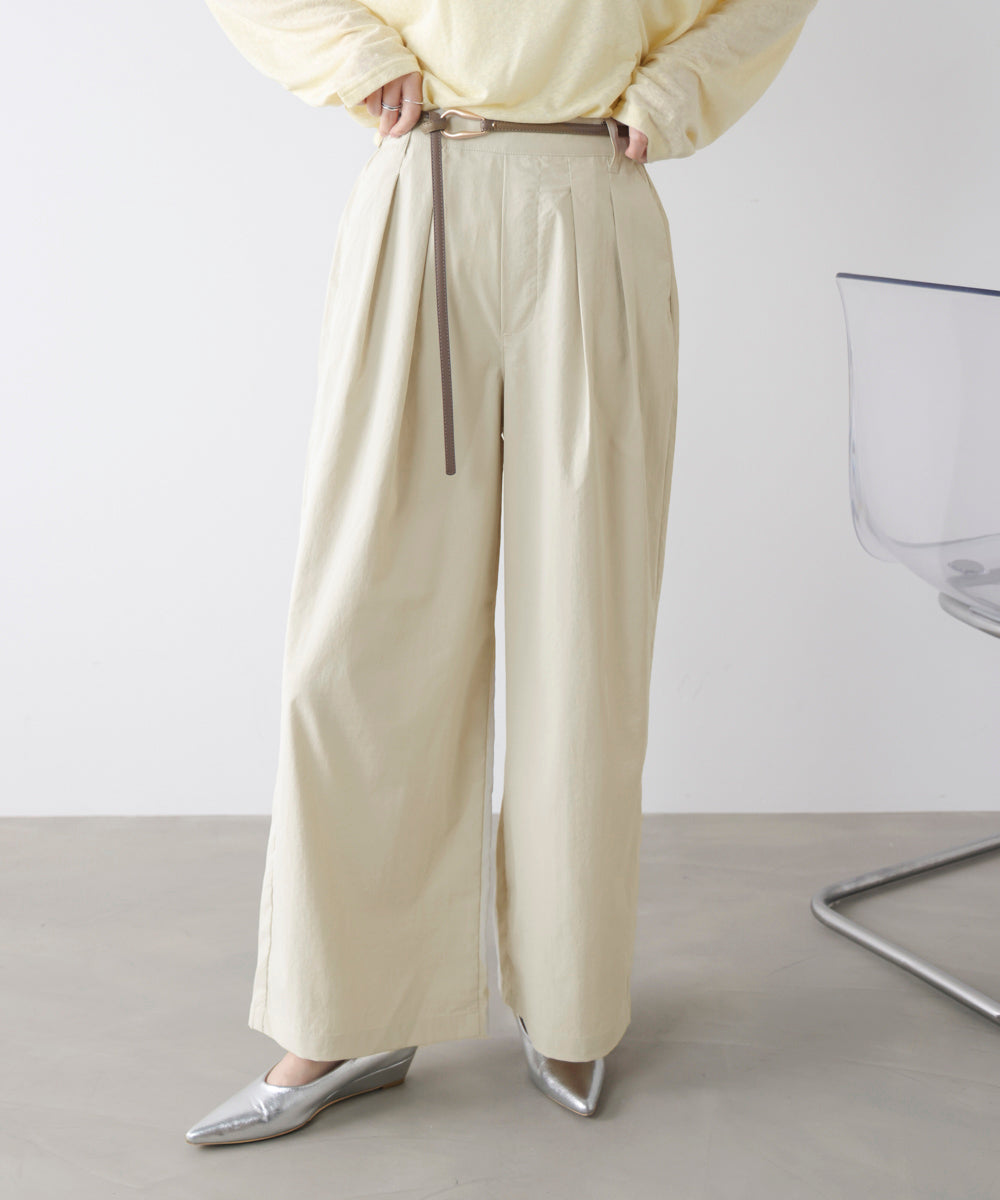 【UVカット】ストレッチテックチノワイドパンツ