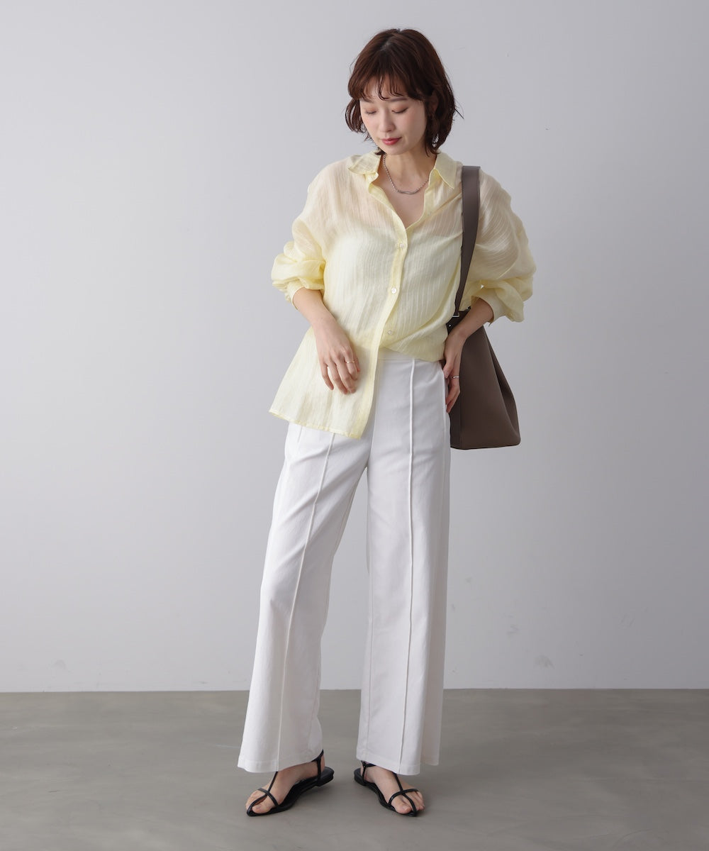【ＵＶカット／接触冷感】HAKIYASEワイドパンツ［INDIGOは5/22発送予定］