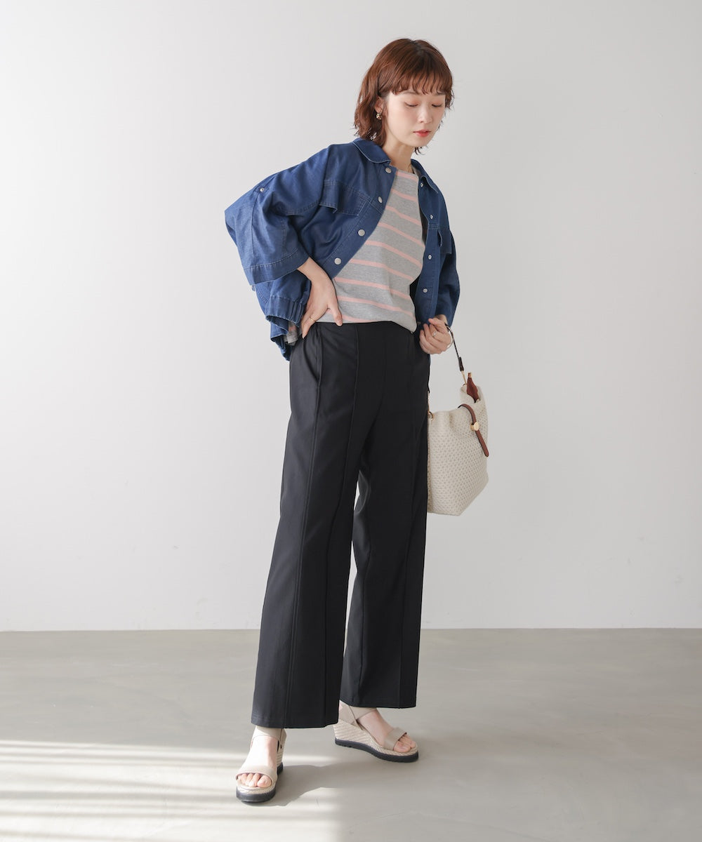 【ＵＶカット／接触冷感】HAKIYASEワイドパンツ［INDIGOは5/22発送予定］