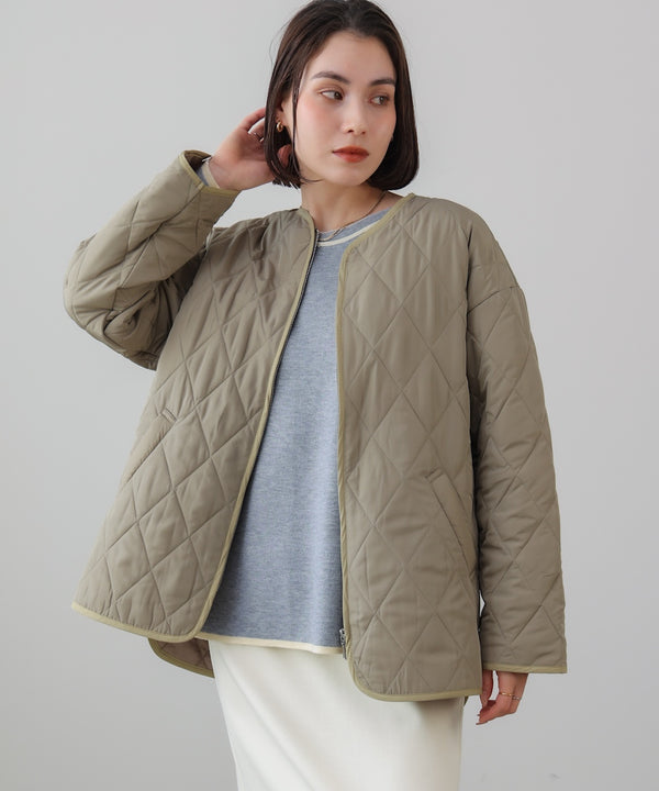 中綿キルティングアウター