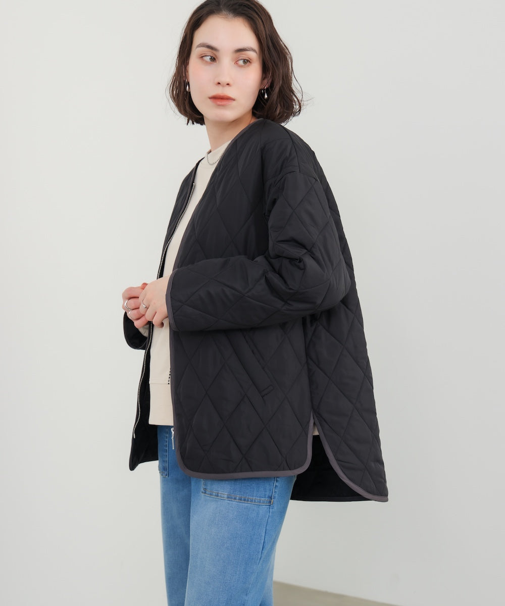 中綿キルティングアウター