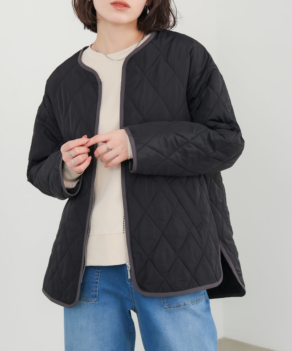 中綿キルティングアウター