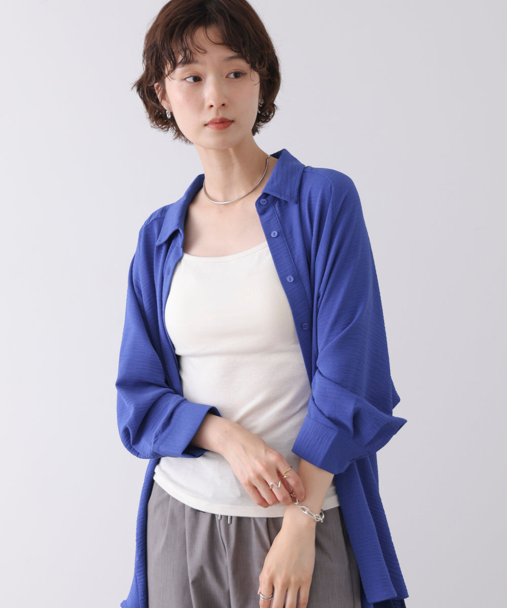 【新色追加】麻ライクＡラインチュニック