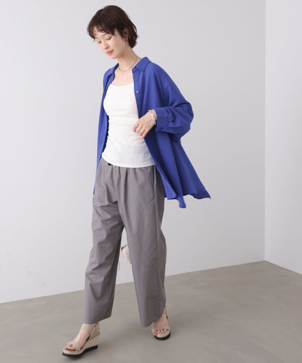 【新色追加】麻ライクＡラインチュニック