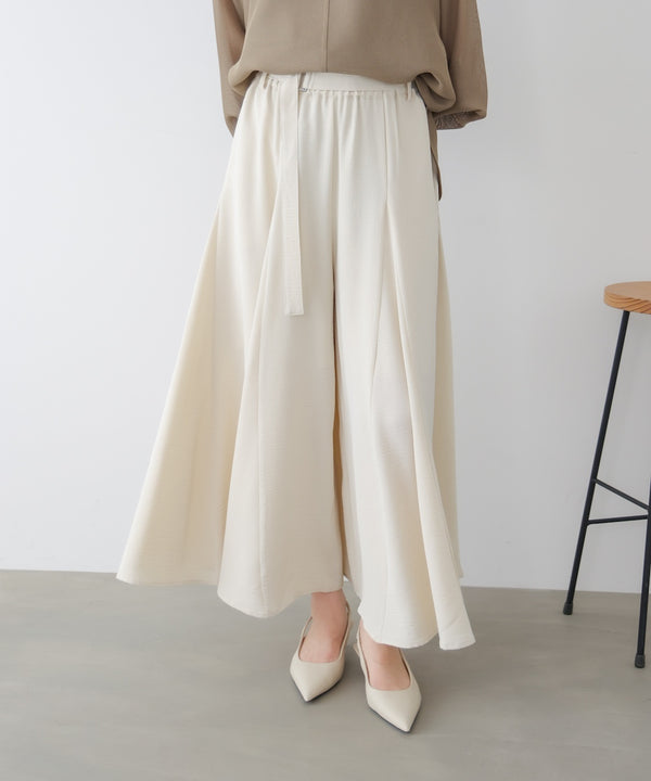 麻ライクポイントベルトパンツ［3/27発送予定］