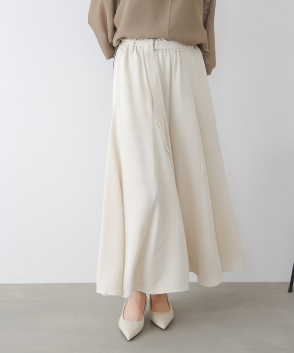 麻ライクポイントベルトパンツ［3/27発送予定］