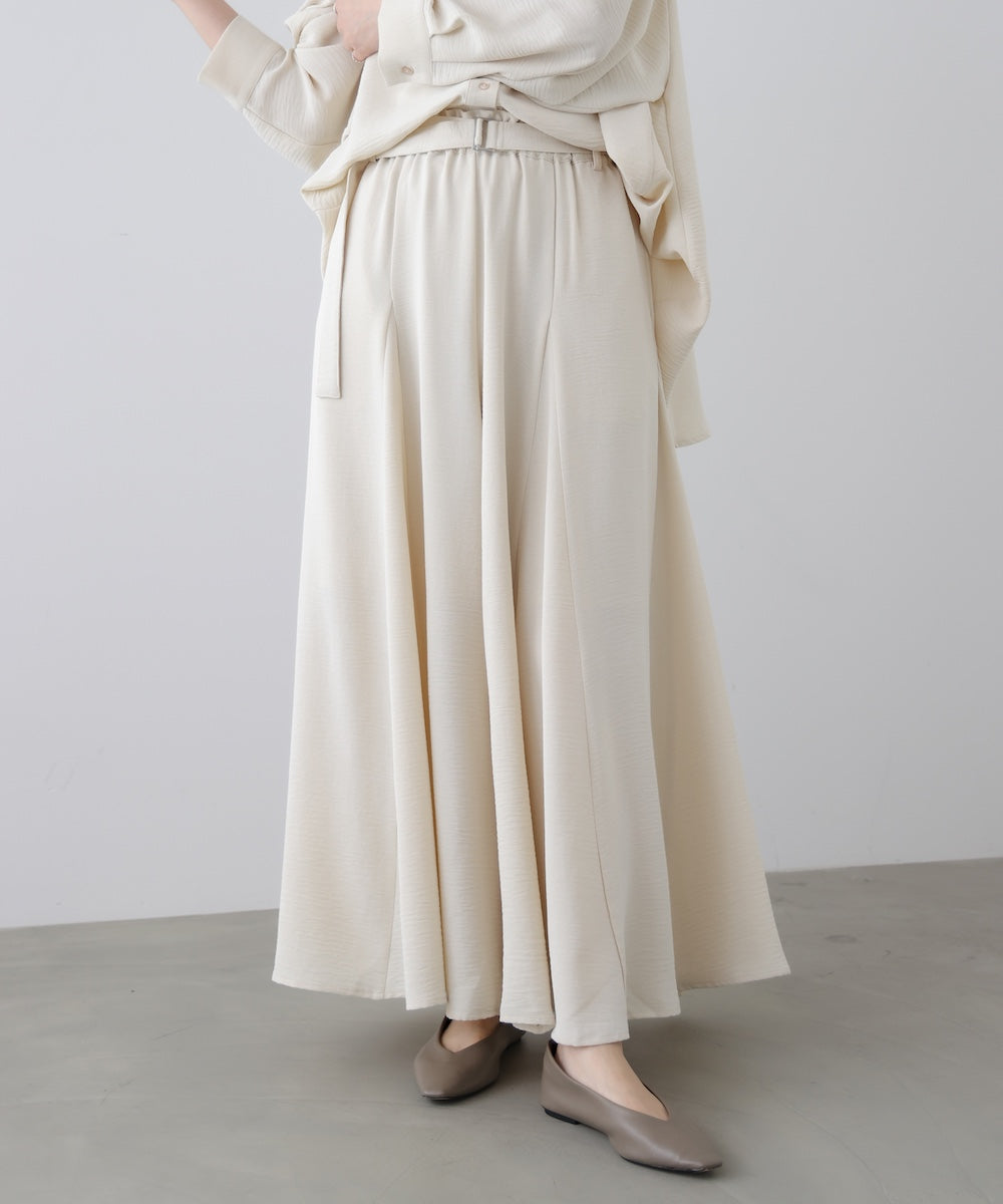 麻ライクポイントベルトパンツ［3/27発送予定］