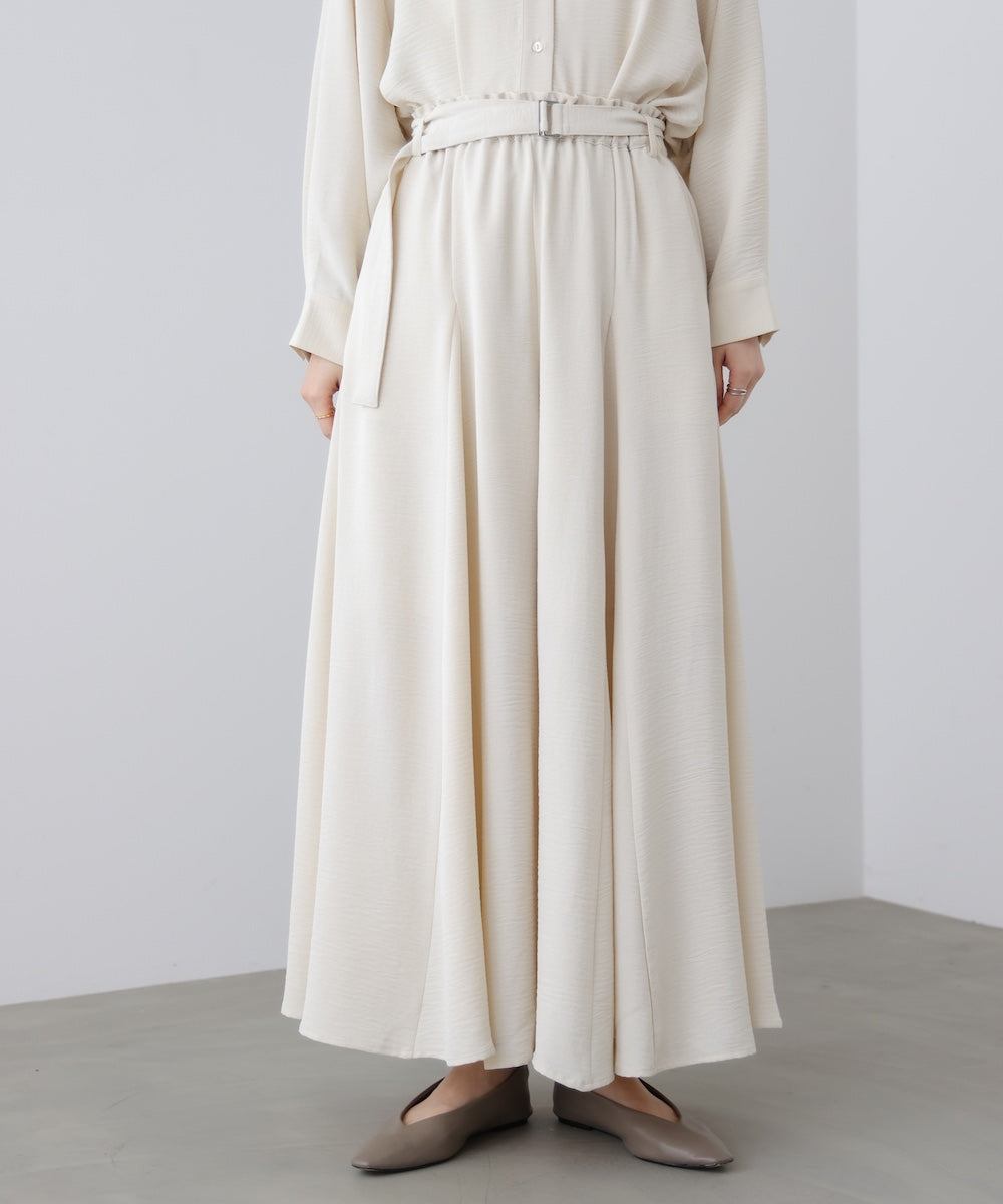 麻ライクポイントベルトパンツ［3/27発送予定］