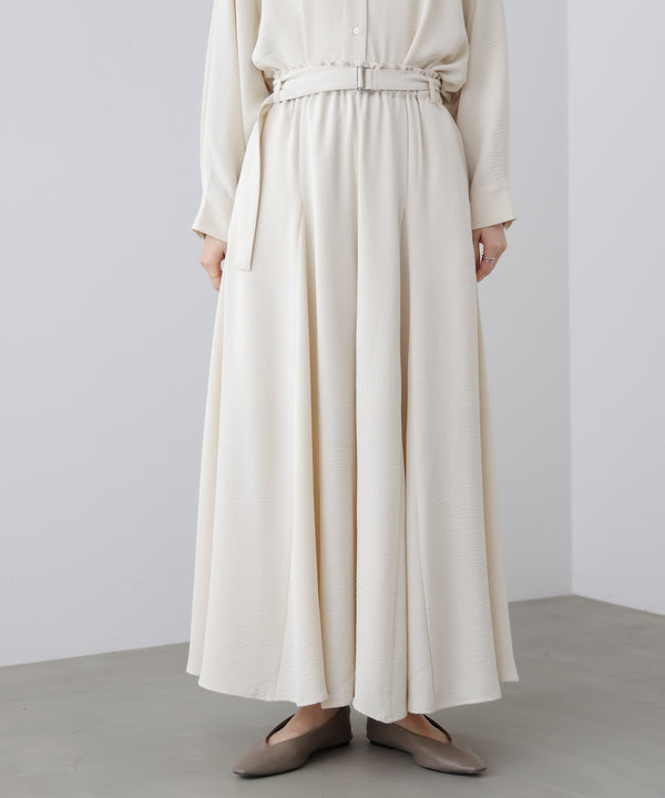 麻ライクポイントベルトパンツ［3/27発送予定］