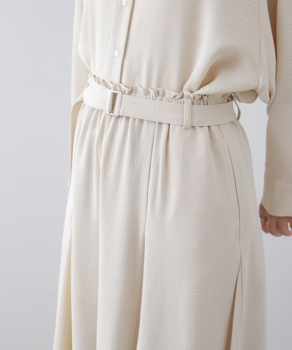 麻ライクポイントベルトパンツ［3/27発送予定］