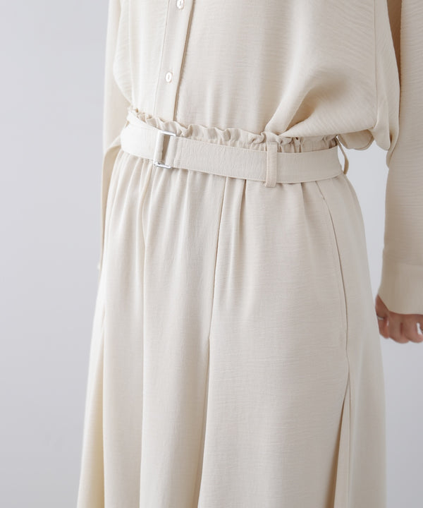 麻ライクポイントベルトパンツ［3/27発送予定］