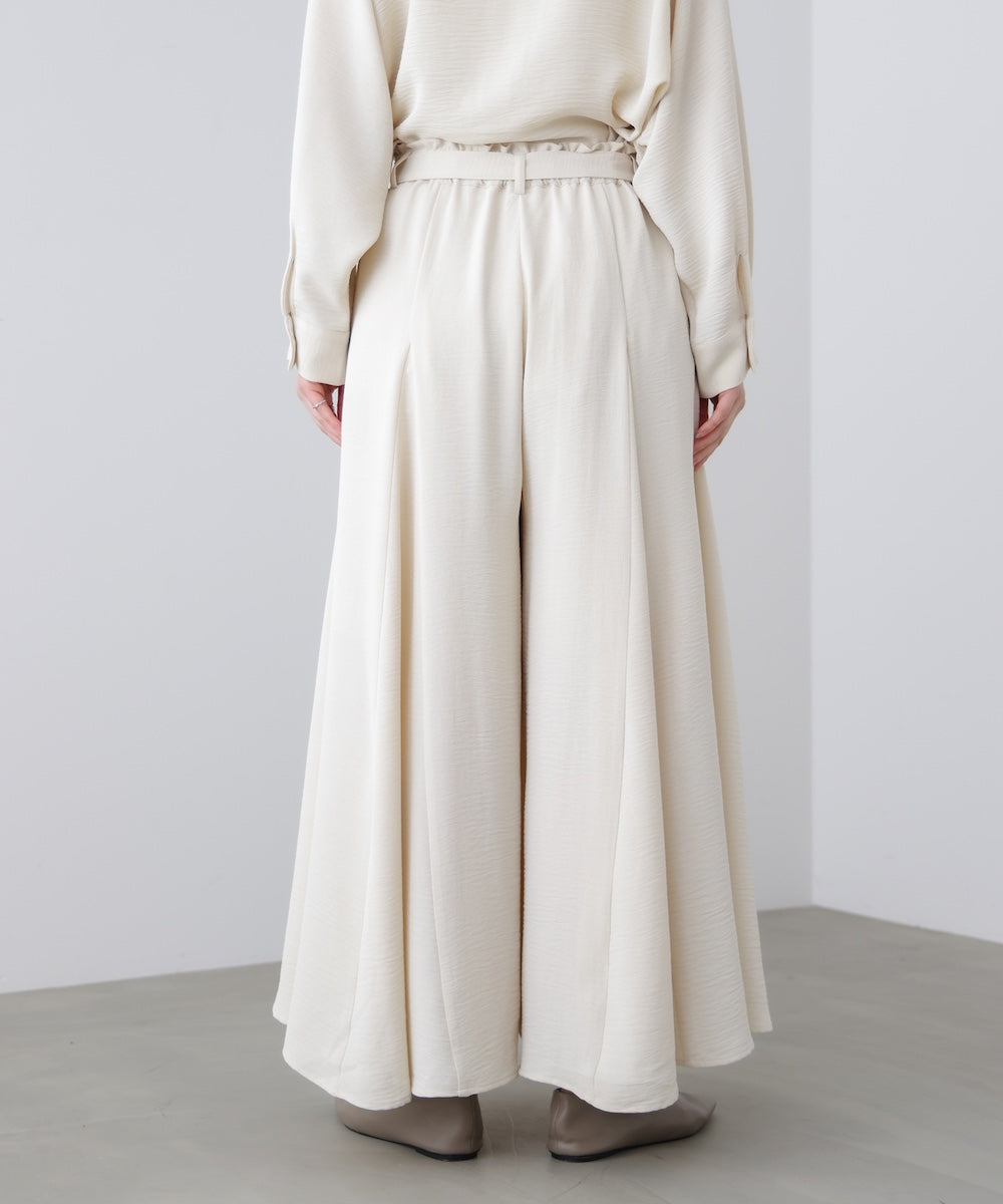 麻ライクポイントベルトパンツ［3/27発送予定］