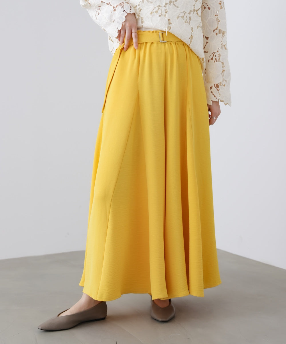 麻ライクポイントベルトパンツ［3/27発送予定］