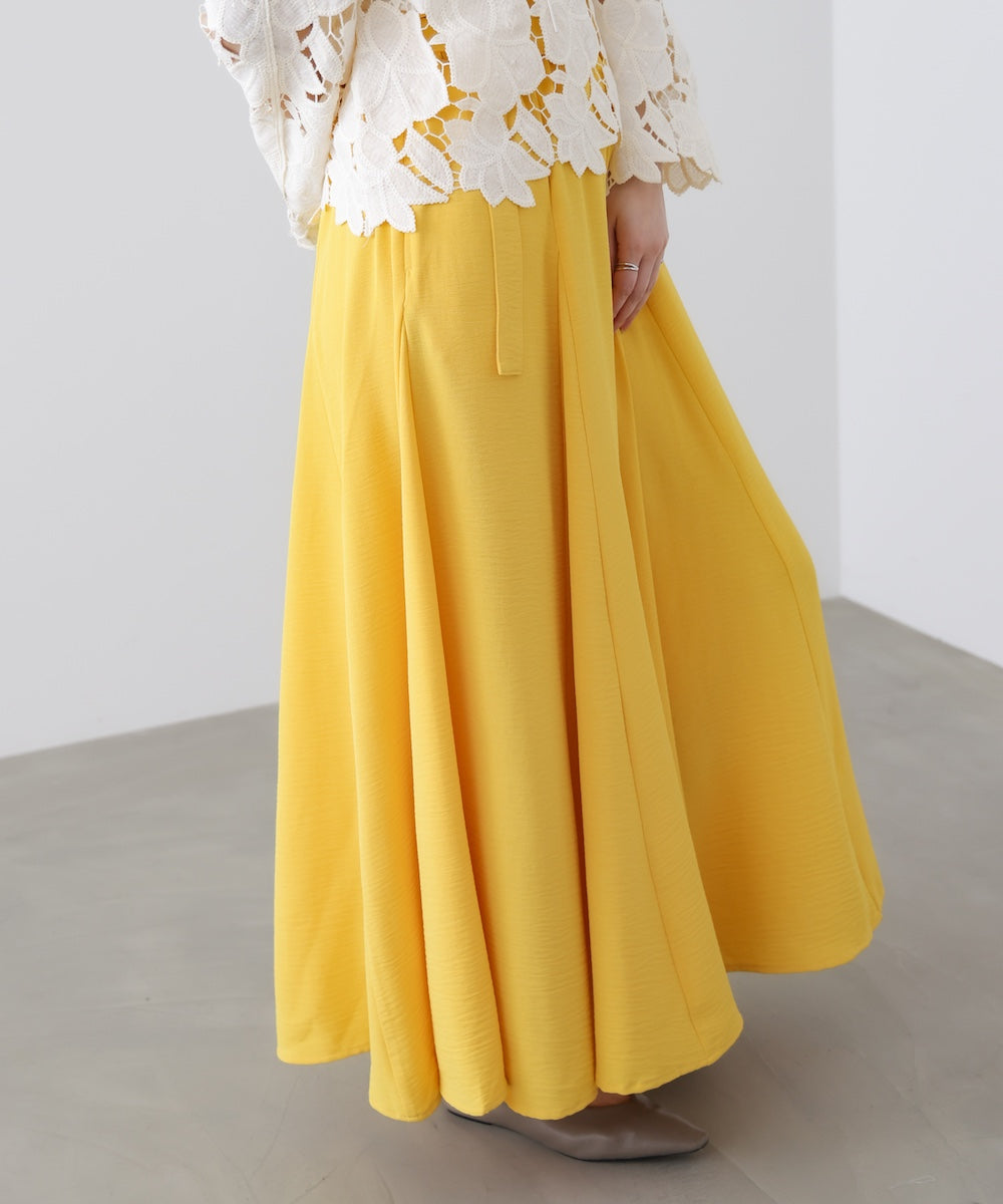 麻ライクポイントベルトパンツ［3/27発送予定］