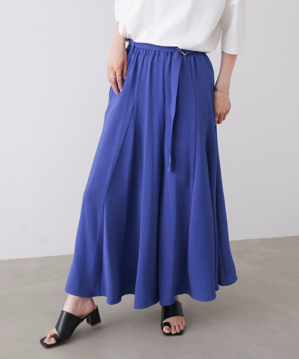【新色追加】麻ライクポイントベルトパンツ