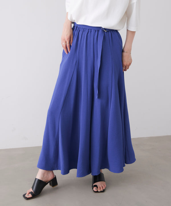 【新色追加】麻ライクポイントベルトパンツ