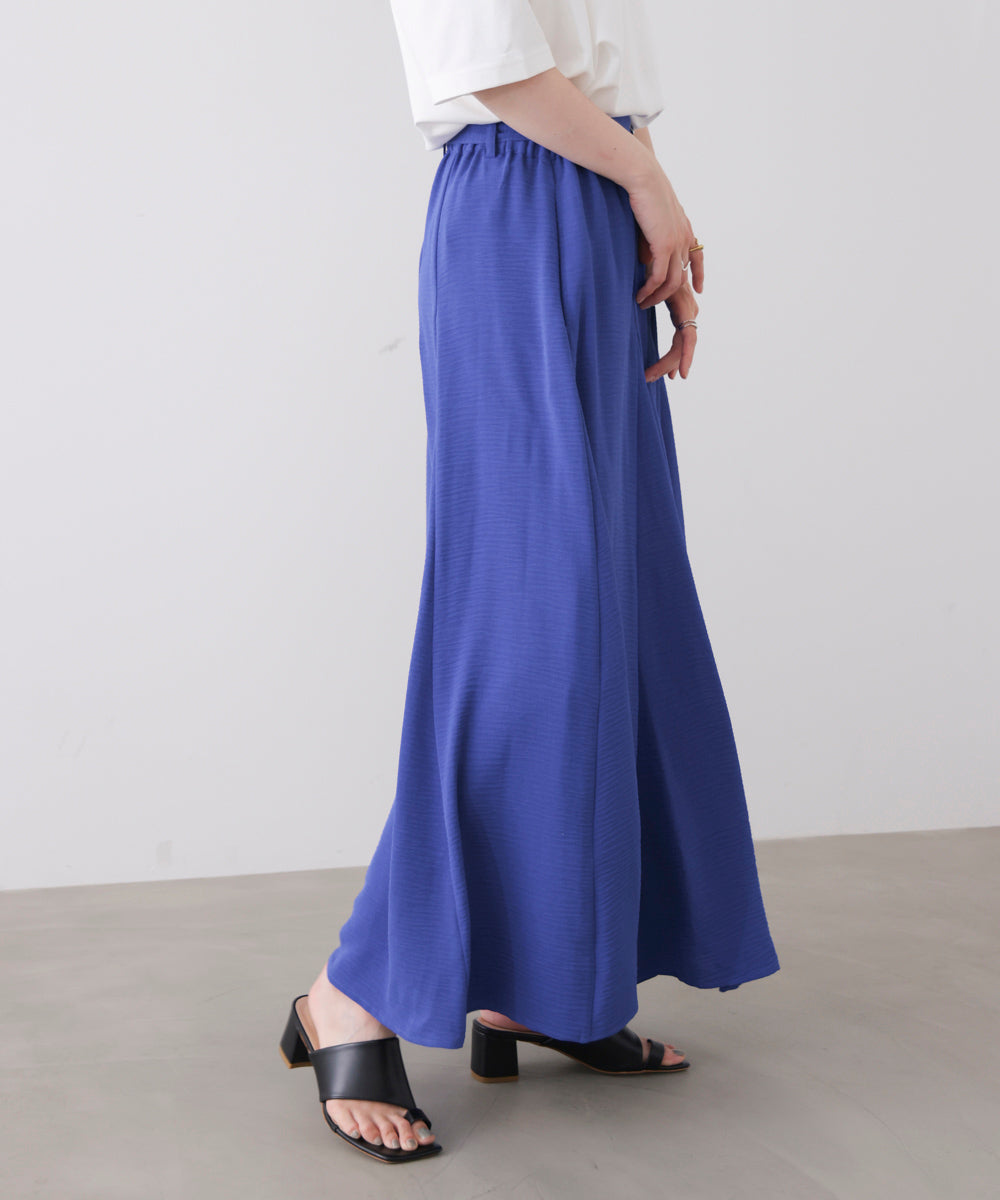 【新色追加】麻ライクポイントベルトパンツ