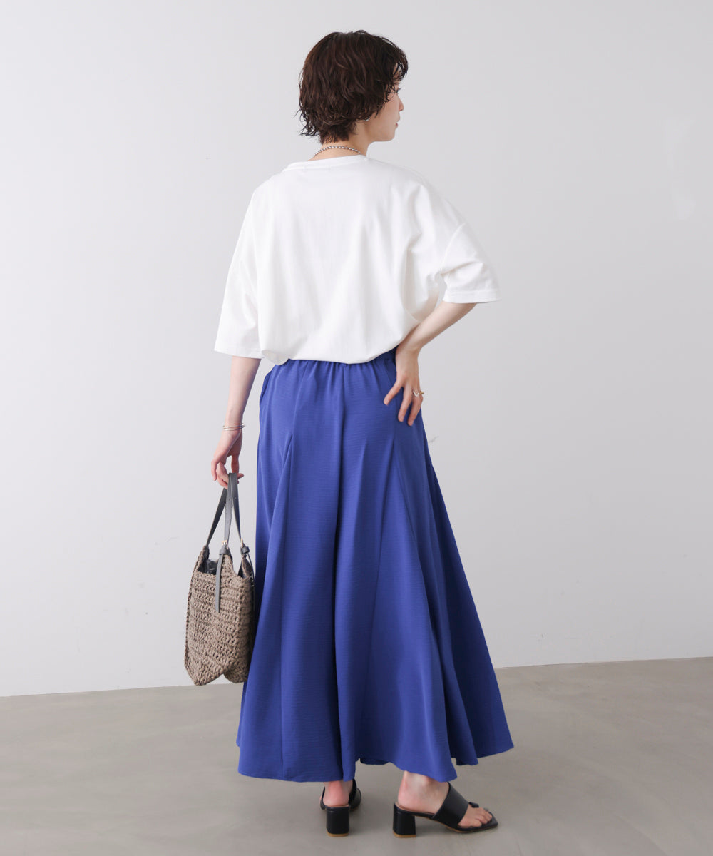 【新色追加】麻ライクポイントベルトパンツ