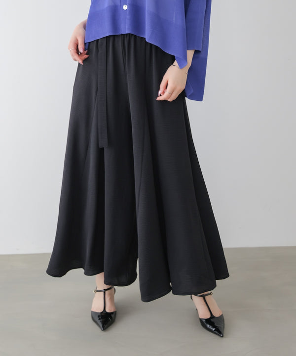 麻ライクポイントベルトパンツ［3/27発送予定］