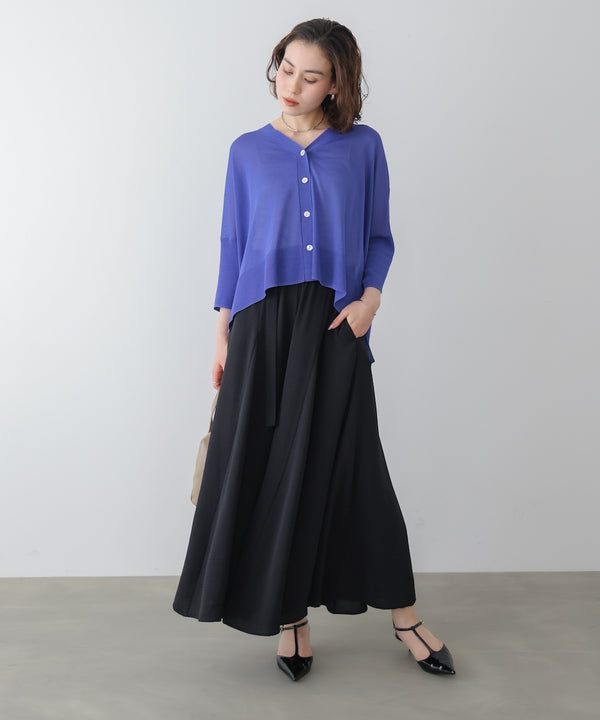 麻ライクポイントベルトパンツ［3/27発送予定］