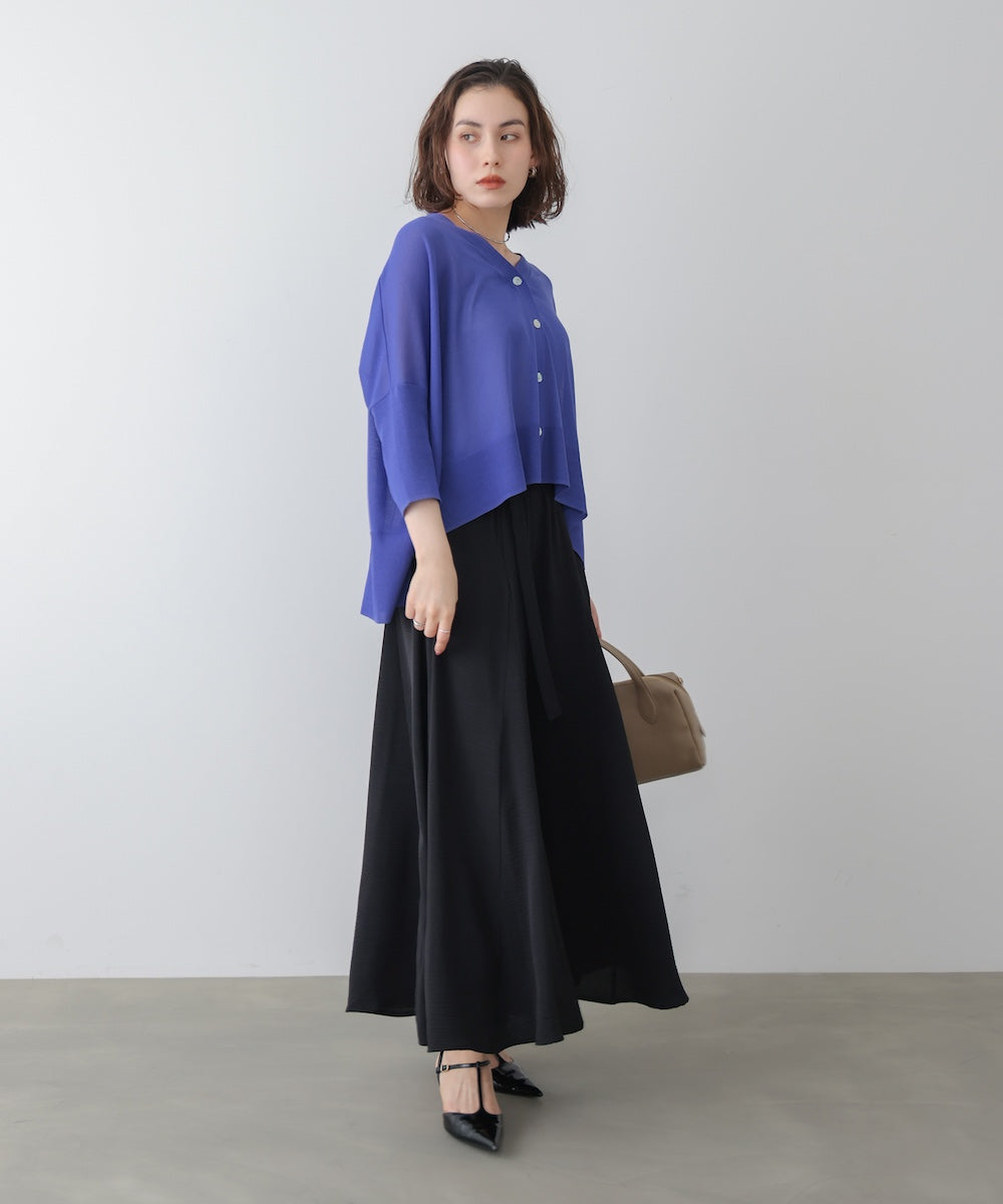 麻ライクポイントベルトパンツ［3/27発送予定］