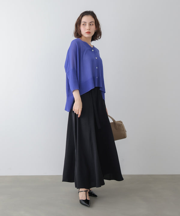 麻ライクポイントベルトパンツ［3/27発送予定］