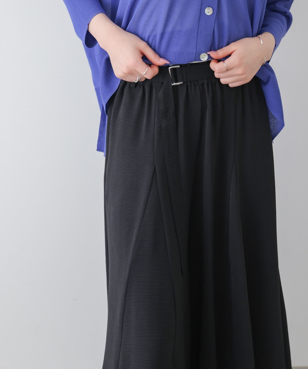 麻ライクポイントベルトパンツ［3/27発送予定］