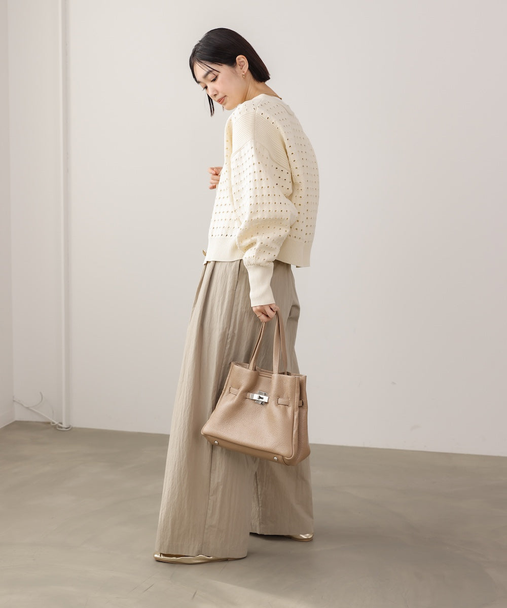 前後2WAY軽量メッシュ編カーディガン［3/6発送予定］