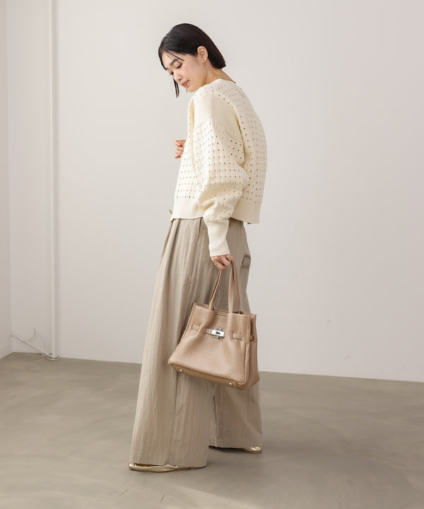 前後2WAY軽量メッシュ編カーディガン［3/6発送予定］