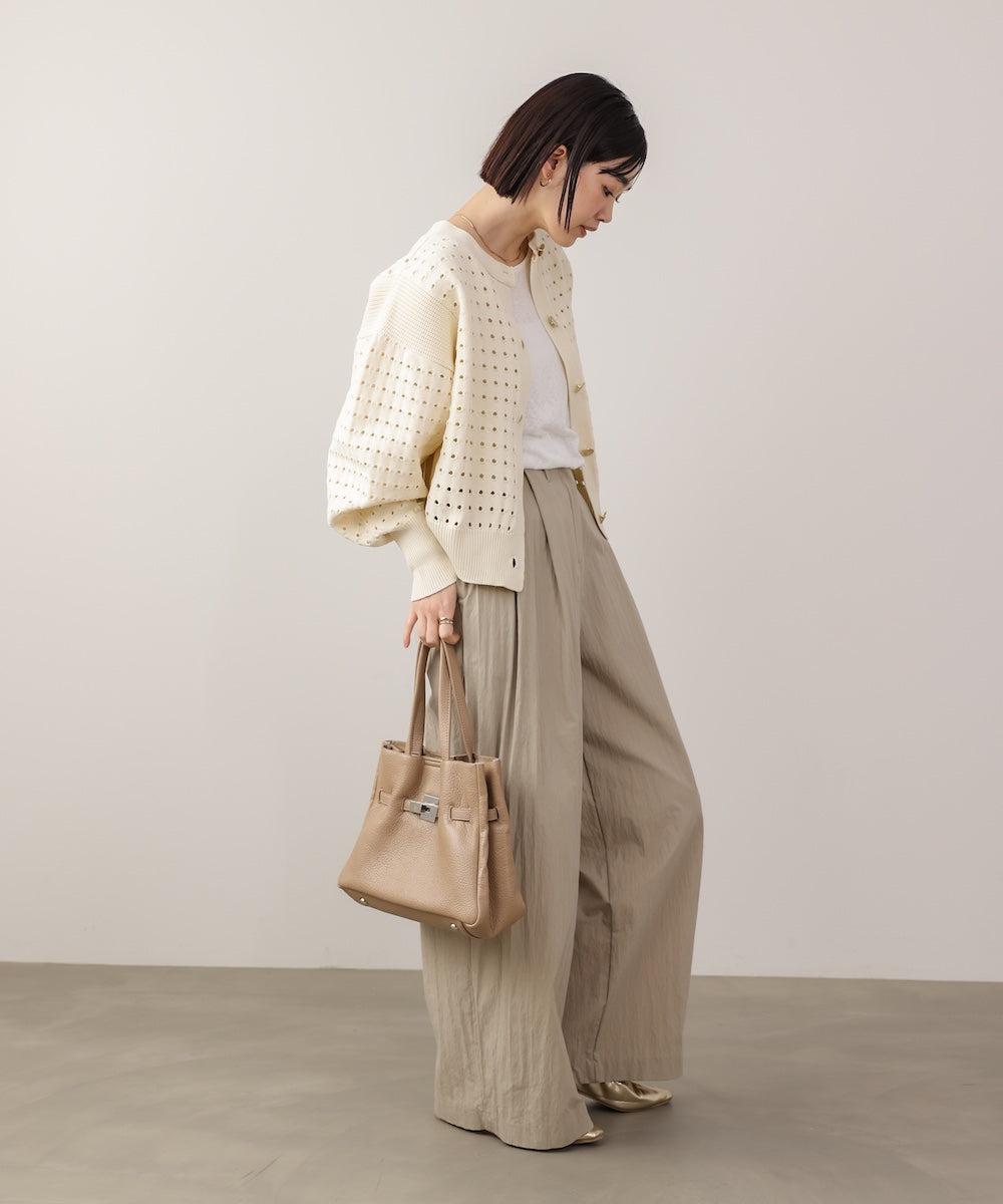 前後2WAY軽量メッシュ編カーディガン［3/6発送予定］