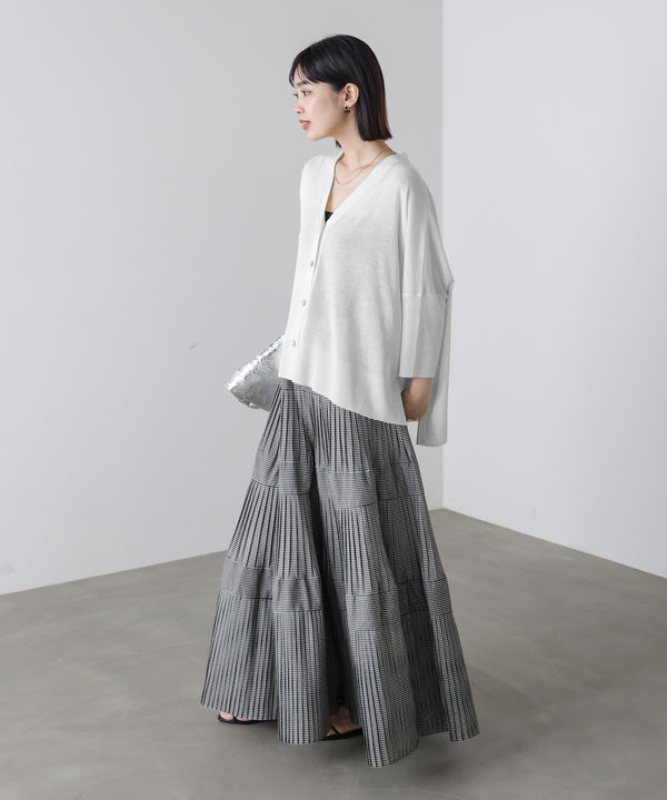 ＵＶサラサラＢＯＸシルエット前後差カーデ
