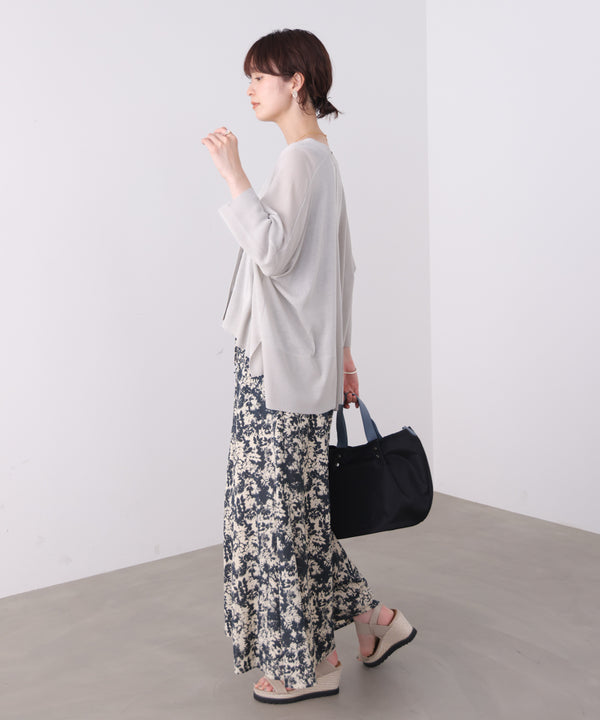 【新色追加】ＵＶサラサラＢＯＸシルエット前後差カーデ