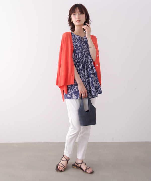 【新色追加】ＵＶサラサラＢＯＸシルエット前後差カーデ
