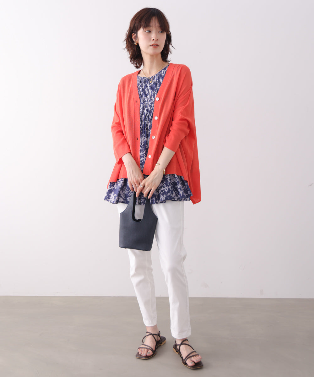 【新色追加】ＵＶサラサラＢＯＸシルエット前後差カーデ