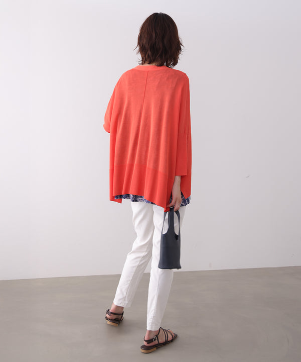 【新色追加】ＵＶサラサラＢＯＸシルエット前後差カーデ