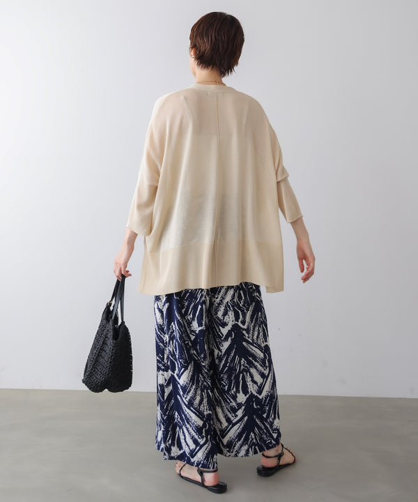 【新色追加】ＵＶサラサラＢＯＸシルエット前後差カーデ［PURPLEは7/17発送予定］