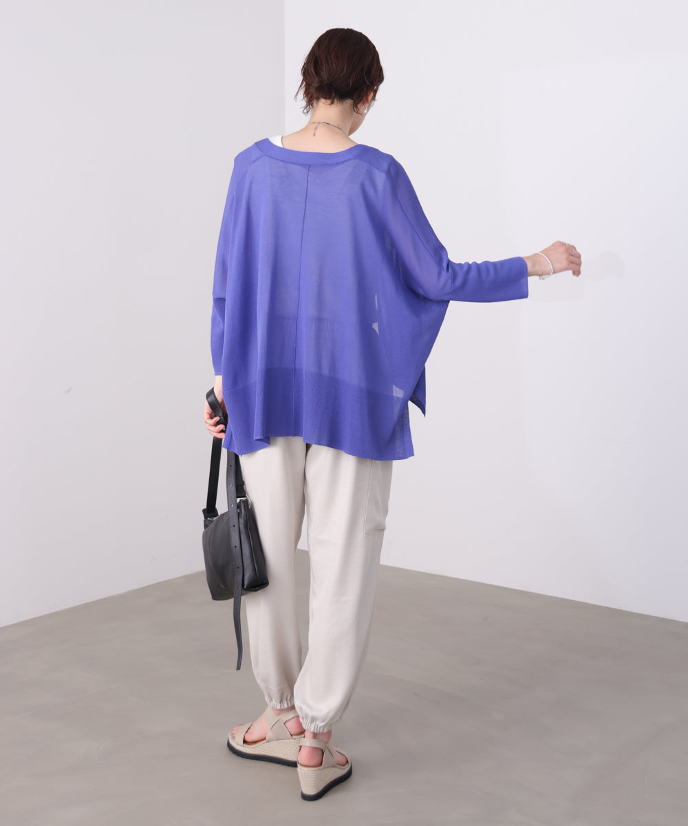 【新色追加】ＵＶサラサラＢＯＸシルエット前後差カーデ