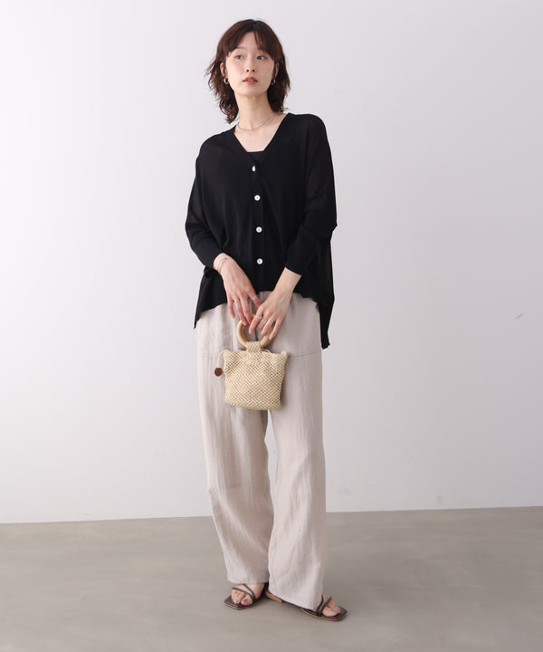 【新色追加】ＵＶサラサラＢＯＸシルエット前後差カーデ