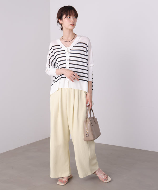 【新色追加】ＵＶサラサラＢＯＸシルエット前後差カーデ
