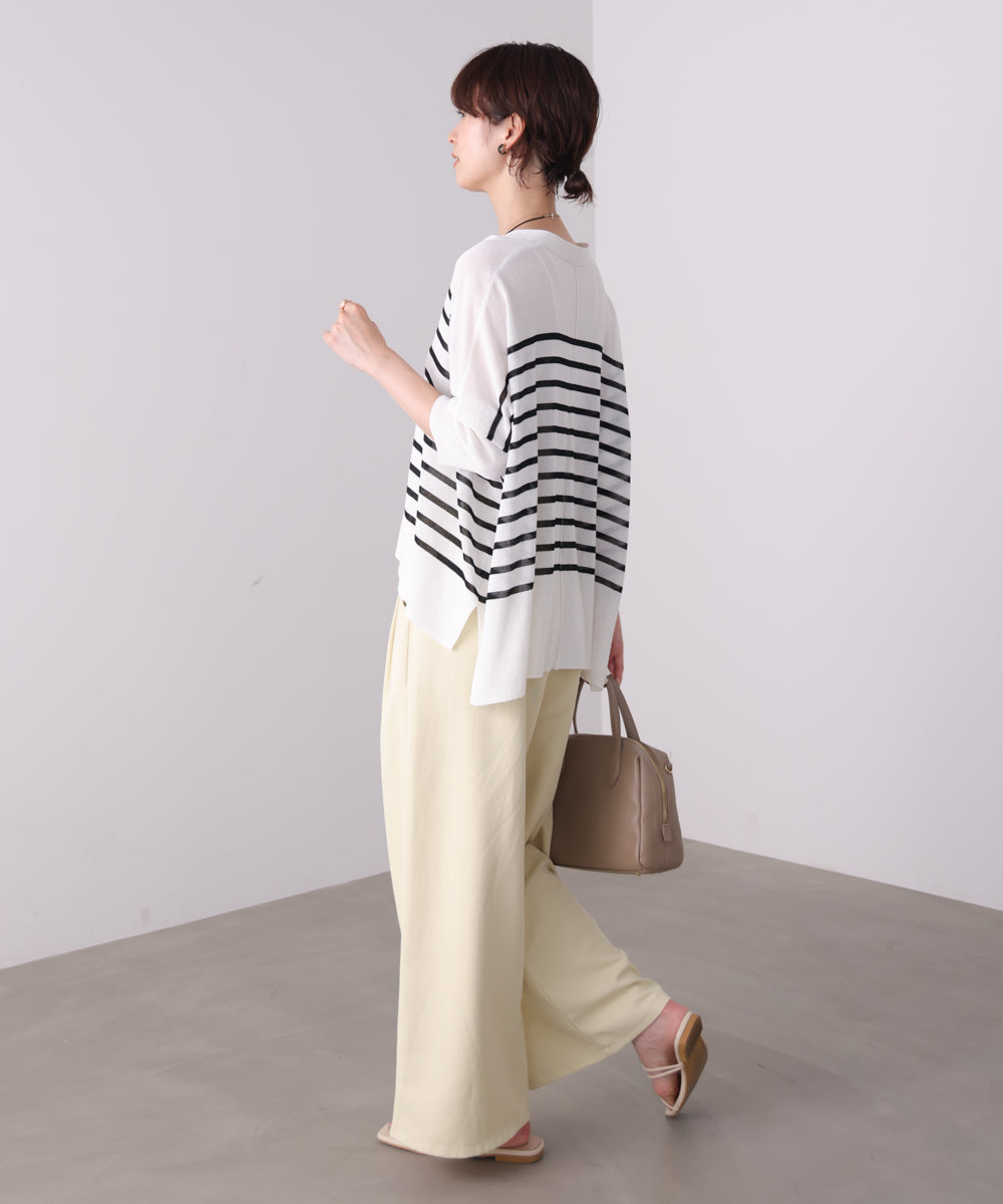 【新色追加】ＵＶサラサラＢＯＸシルエット前後差カーデ