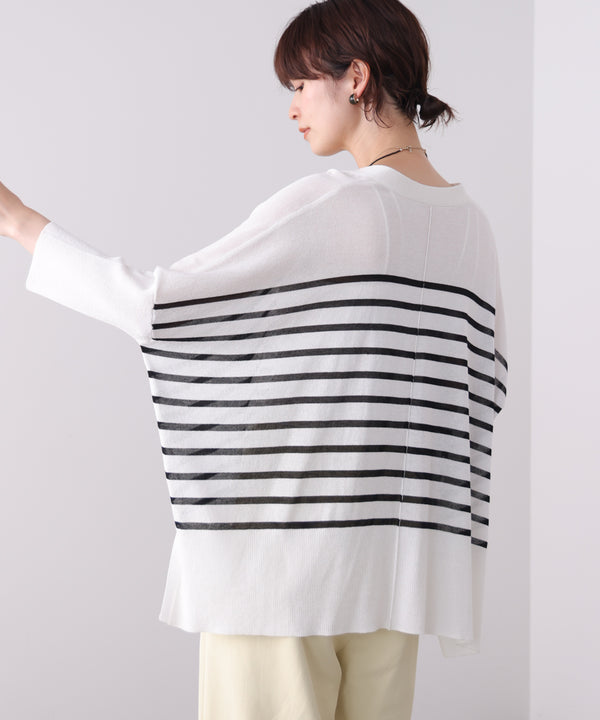 【新色追加】ＵＶサラサラＢＯＸシルエット前後差カーデ