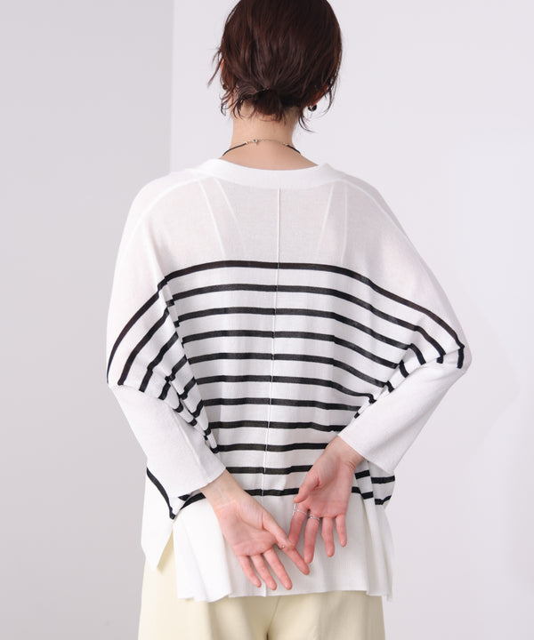 【新色追加】ＵＶサラサラＢＯＸシルエット前後差カーデ