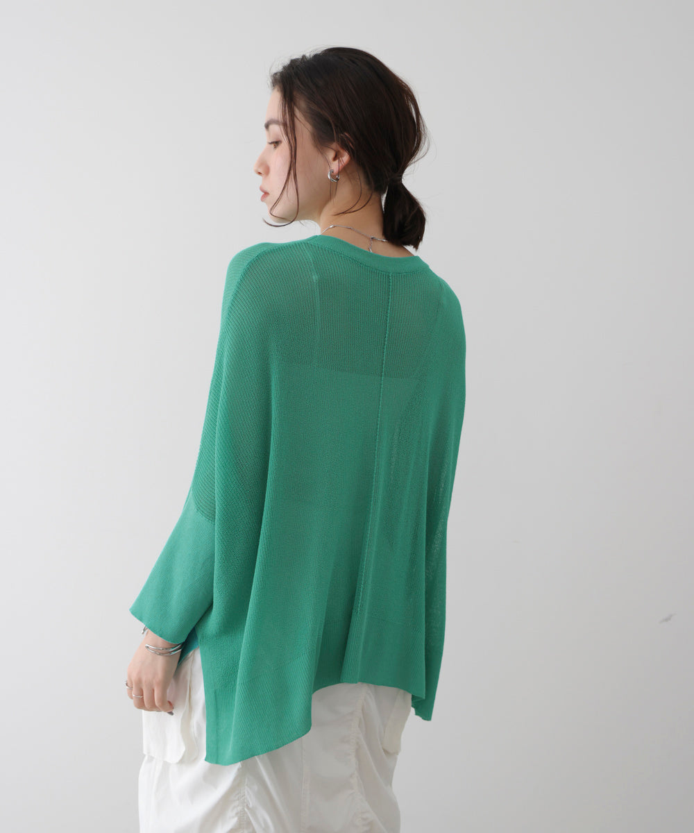 UVｻﾗｻﾗ片畦BOXプルオーバー