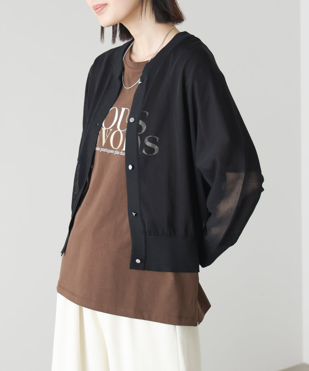 ＵＶサラサラショート丈ドルマンカーデ［4/30発送予定］