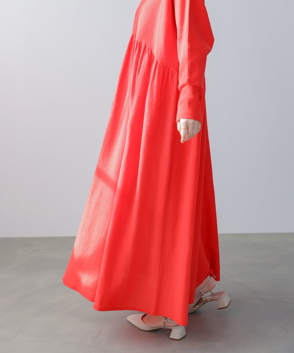 ギャザーニットワンピース［3/6発送予定］