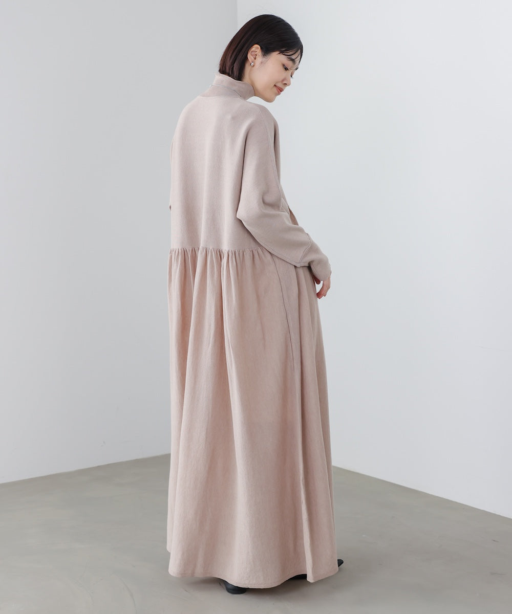 ギャザーニットワンピース［3/6発送予定］