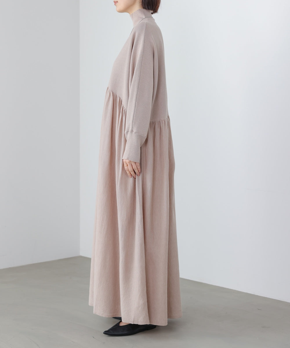 ギャザーニットワンピース［3/6発送予定］