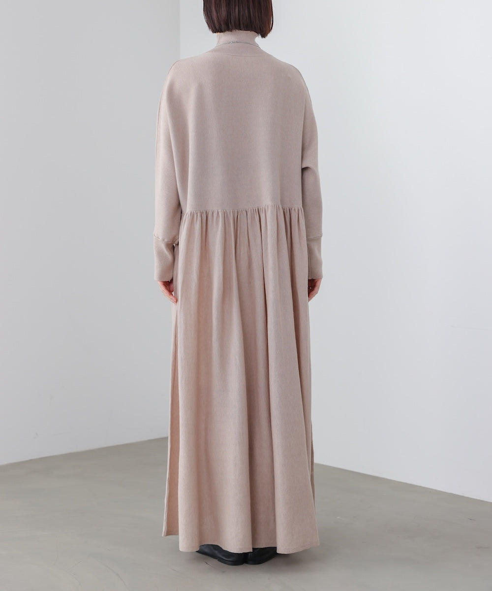 ギャザーニットワンピース［3/6発送予定］